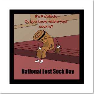 National Lost Sock Memorial Day Posters and Art